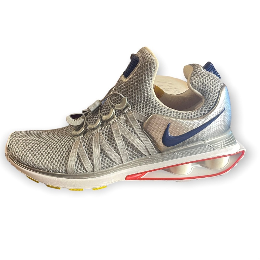 Nike Shox Gravity Sneakers Mens Running Training Shoes Metallic Silver Gray Grey - Picture 6 of 16